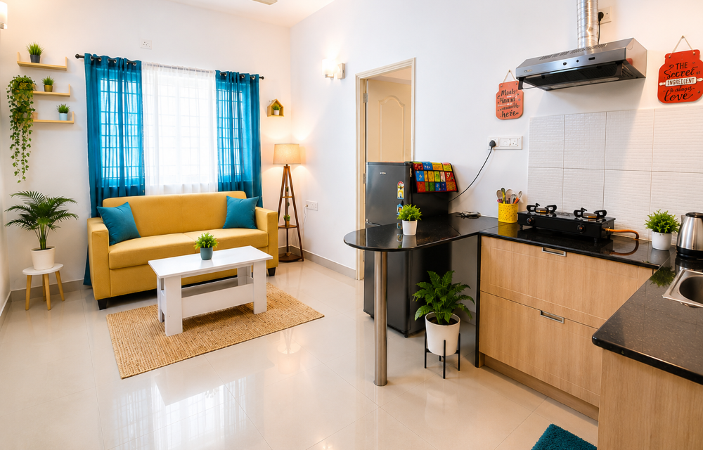 FlickStays Galaxy – Premium 1BHK & 2BHK Serviced Apartment in HSR Layout Sector 2, Bengaluru
